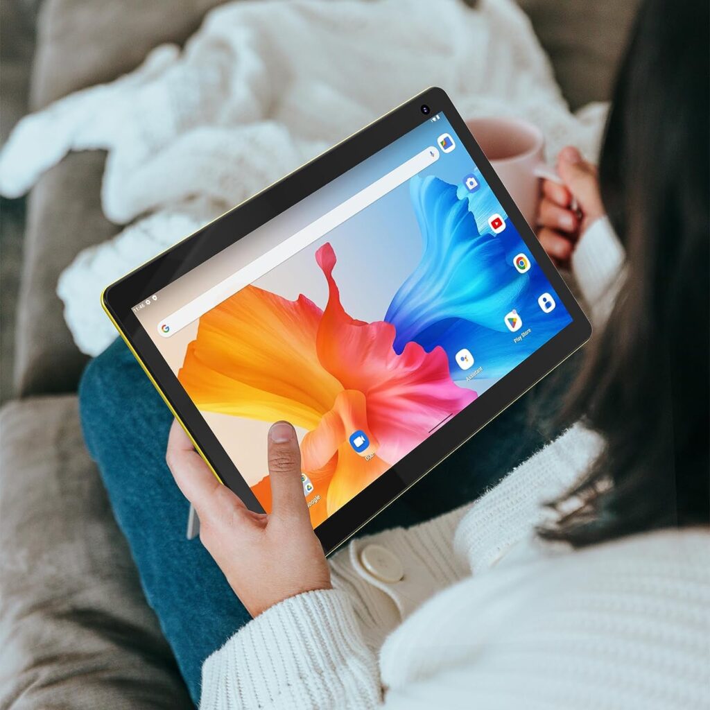 COOPERS Tablet 10 inch, Android 12 Tablet, 32GB ROM 512GB Expand Computer Tablets, Quad Core Processor 6000mAh Battery, 1280x800 IPS Touch Screen, 2+8MP Dual HD Camera, Bluetooth WiFi Tablet PC