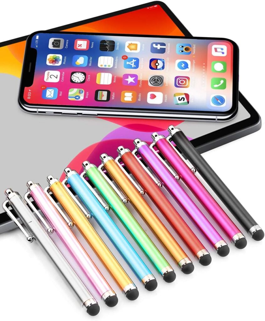 Stylus Pens for Touch Screens, LIBERRWAY Pen 10 Pack of Pink Purple Black Green Silver Universal Screen Capacitive Compatible with Kindle ipad iPhone Samsung