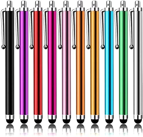 Stylus Pens for Touch Screens, LIBERRWAY Pen 10 Pack of Pink Purple Black Green Silver Universal Screen Capacitive Compatible with Kindle ipad iPhone Samsung
