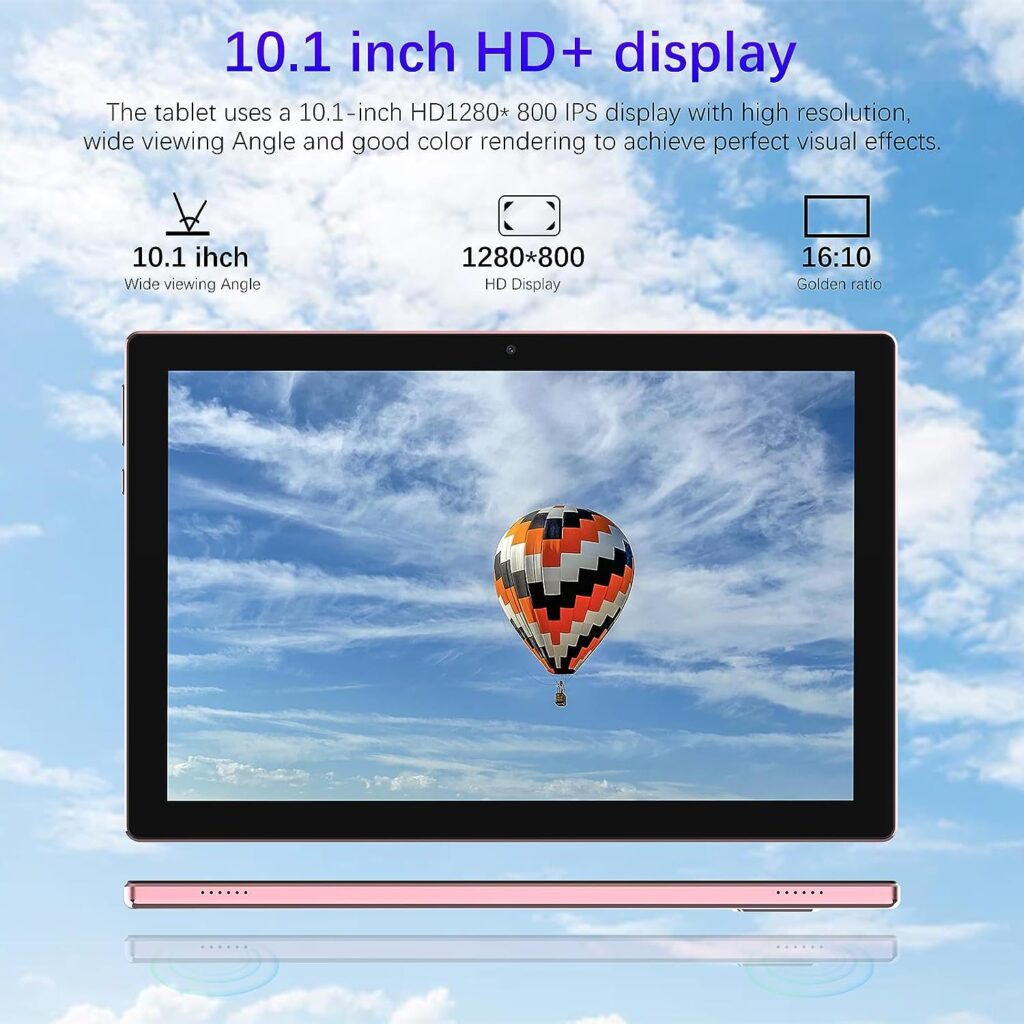 2 in 1 Tablet, 10 inch Android 11 Tablet with Keyboard 4GB+64GB+512GB Expandable Dual Camera, IPS Touch Screen Tablet Computer, WiFi, Bluetooth, Long Battery Life, Google Certified Tablet PC, Pink