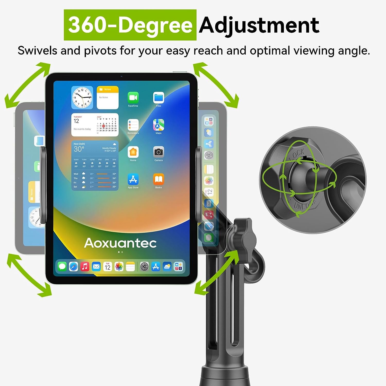 Aoxuantec Golf Cart Tablet Mount Phone Holder Review