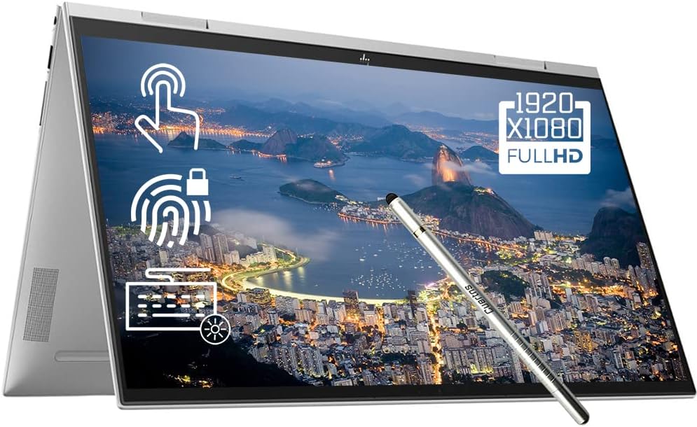 HP Flagship Envy x360 2 in 1 15.6 Touchscreen Laptop, Intel Core i5-1135G7(Beat i7-1065G7), 32GB RAM, 1TB PCIE SSD, Backlit Keyboard, Fingerprint, Stylus Pen, Window 11 Home, Silver