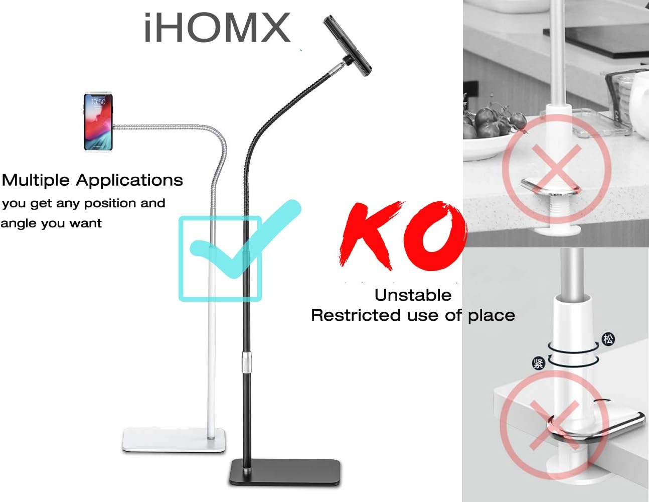 iHOMX Gooseneck Tablet Floor Stand Review