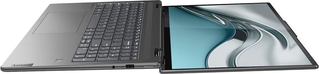 Lenovo 2022 Newest Yoga 7i 16 2.5K Touch 2-in-1 Laptop Intel Evo Platform Core i5-1240P, 8GB Memory, 1TB SSD, Backlit Keyboard, Fingerprint, Windows 11, Storm Grey, W/GaLiMu