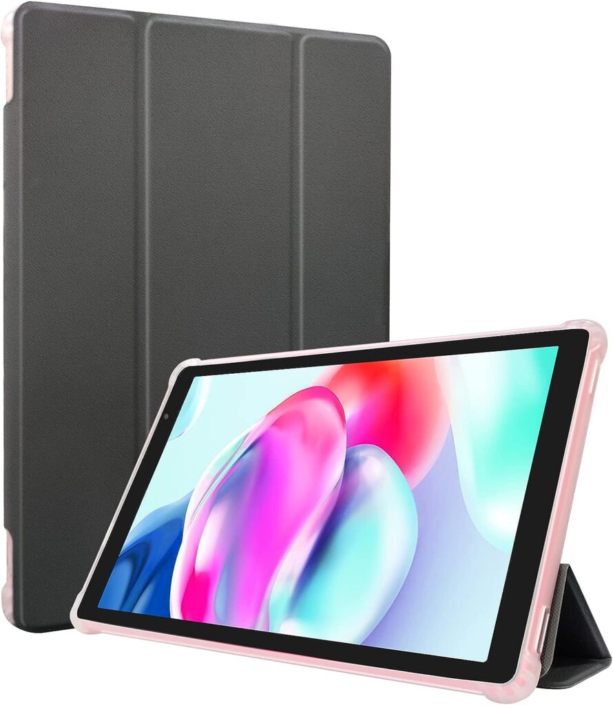 NEWISION 10 Inch Tablet with Case,Android 12 Tablet PC, Wi-Fi 6 Tablet PC,1.6Ghz 4-core CPU,2GB RAM 32GB ROM 1TB Expandable,6000mAh Battery,1280 * 800 IPS,Dual Speaker,Dual Cameras,Type C(Pink)