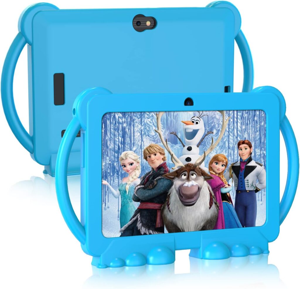 YOBANSE Kids Tablet, 7 inch Tablet for Kids 3GB RAM 32GB ROM Android 11.0 Toddler Tablet with Bluetooth, WiFi, GMS, Parental Control, Dual Camera, Shockproof Case, Educational, Games(Blue)