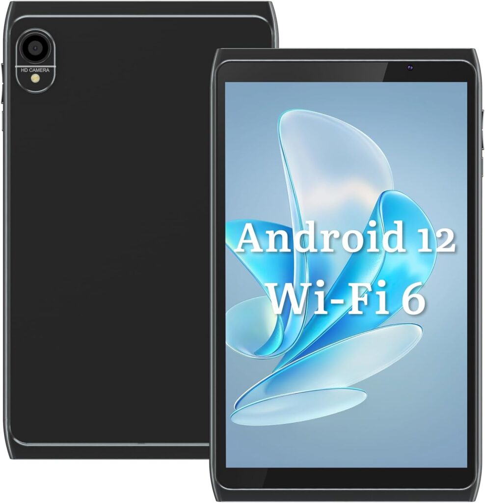 Tablet 8 inch, Android 12 Tablet Pc, 32GB ROM Support 512GB Expand, Wi-Fi 6 Tablets Computer, 1280x800 Resolution HD Touch Screen, 2+8MP Dual Camera, Google GMS Certified Tab
