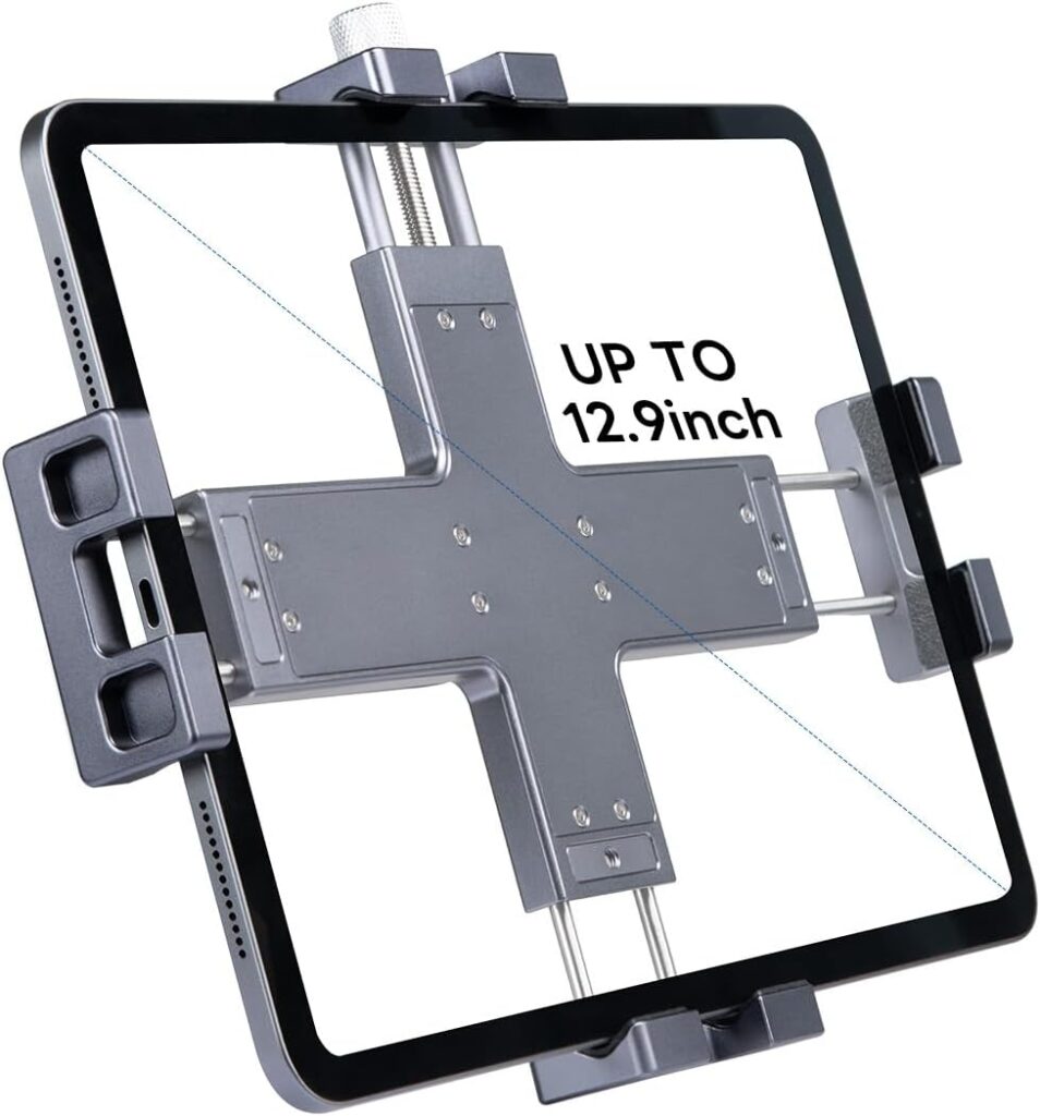 FANAUE Tablet Holder for Car with Ball Head, Lightweight Design，360 Rotatable iPad Holder- for Your Windshield, Dashboard, or Desk,Compatible with All 8-12.9 Tablets (iPad, Samsung Tab)