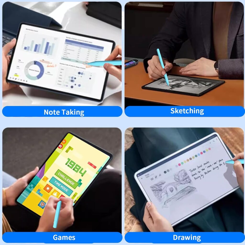 Stylus Pens for Touch Screens, Universal Fine Point iPad Pencil with Magnetic Adsorption Compatible with iPhone/iPad/Samsung/Android/Tablet  Other Touch Screens (Blue)