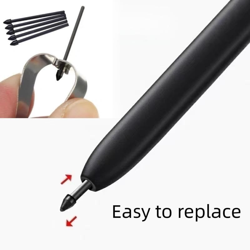 Tab S7 / S7+ S Pen Replacement for Samsung Galaxy Tab S7 / S7 Plus/ S7 FE Stylus Pen Tips/Nibs (Without Bluetooth) (Black)