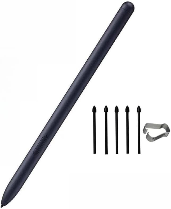Tab S7 / S7+ S Pen Replacement for Samsung Galaxy Tab S7 / S7 Plus/ S7 FE Stylus Pen Tips/Nibs (Without Bluetooth) (Black)
