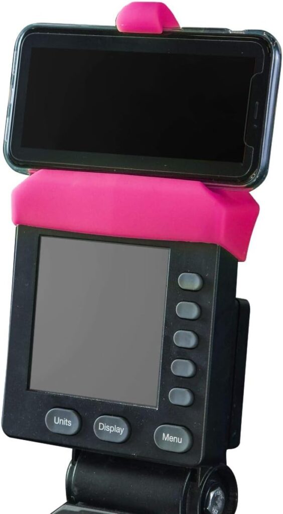 Vapor Fitness Phone Holder Made for PM5 Monitors of Concept 2 Rower, SkiErg and BikeErg - Silicone Smartphone Cradle Compatible with Concept 2 Rowing Machine. Ideal Rower Accessories