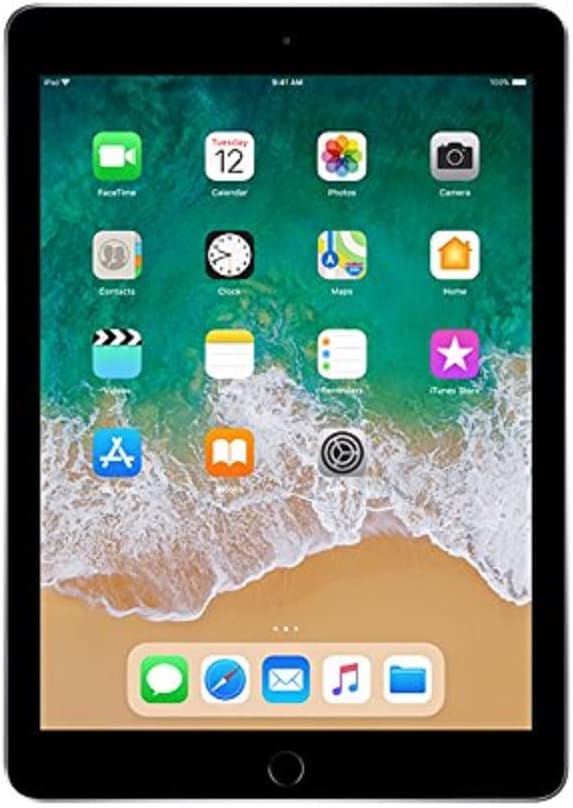 2017 Apple iPad (9.7-inch, Wi-Fi, 32GB) - Space Gray (Renewed)