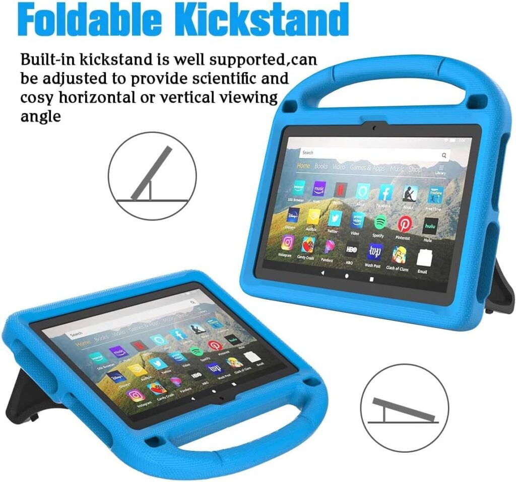 All-New 10 inch Tablet Case for Kids(2023/2021 Release,13th/11th Generation), Incompatible with iPad Samsung 10inch Tablet, Light Weight Shockproof Kids Friendly Case for 10 inch Tablet - Red