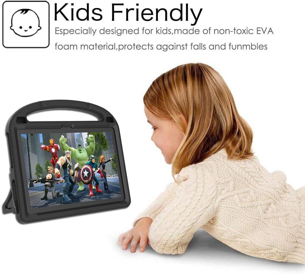 All-New 10 inch Tablet Case for Kids(2023/2021 Release,13th/11th Generation), Incompatible with iPad Samsung 10inch Tablet, Light Weight Shockproof Kids Friendly Case for 10 inch Tablet - Red