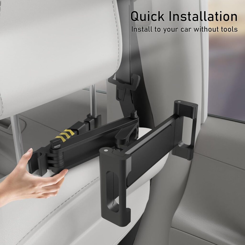 Lumigens Car Tablet Holder - iPad Holder for Car Backseat - Car Tablet Holder Back Seat for Kids Adults - Tablet ipad Car Mount