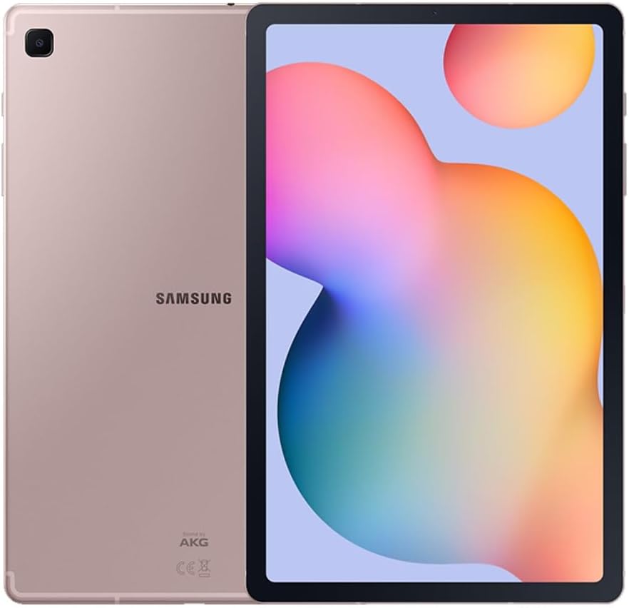 SAMSUNG Galaxy Tab S6 Lite 10.4 64GB Android Tablet, LCD Screen, S Pen Included, Slim Metal Design, AKG Dual Speakers, 8MP Rear Camera, Long Lasting Battery, US Version, 2022, Chiffon Rose