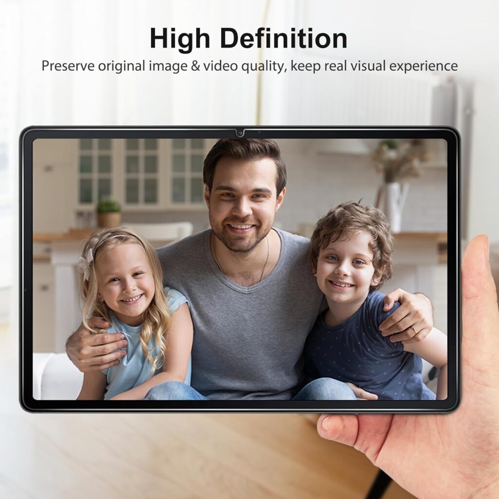 SPARIN [2-Pack] Screen Protector for Galaxy Tab S9 FE 5G 10.9 inch/Galaxy Tab S9 11 inch, 9H Tempered Glass with Easy Installation Frame, S Pen Compatible/HD Clear/Anti Scratch/Bubble Free