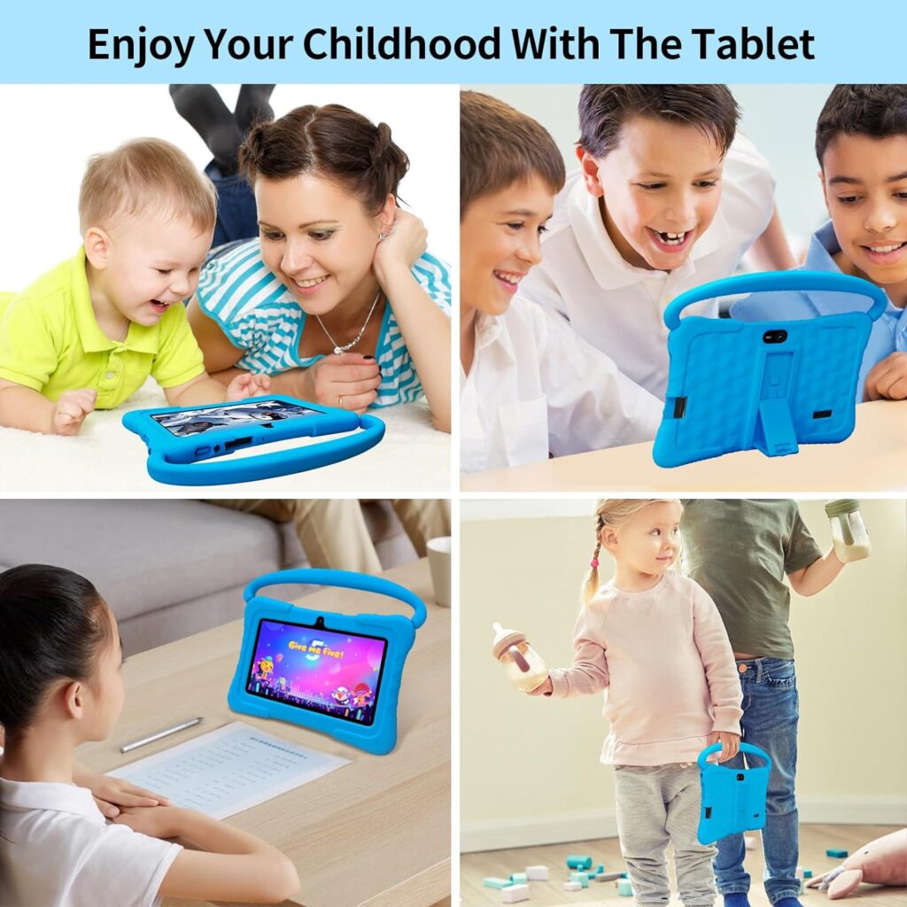 7 Inch Tablet for Kids,Toddler Tablet Android 11 4GB(2+2Expand) RAM 32GB Storage,Computer Tablet PC with Age Filters,Parental Controls,Google Playstore YouTube Netflix for Boys Girls Pink