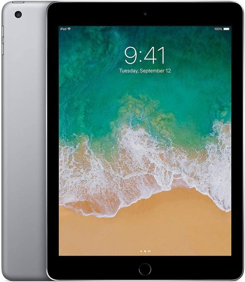 Apple iPad 9.7-inch Retina Display with WIFI, 32GB, Touch ID, 2017 Mode - Space Gray (Renewed)
