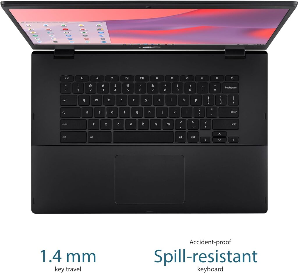 ASUS C424MA-AS48F Chromebook C424, 14.0 180 Degree FHD NanoEdge Display, Intel Dual Core Celeron Processor, 4GB LPDDR4 RAM, 128GB Storage, Silver Color, C424MA-AS48F