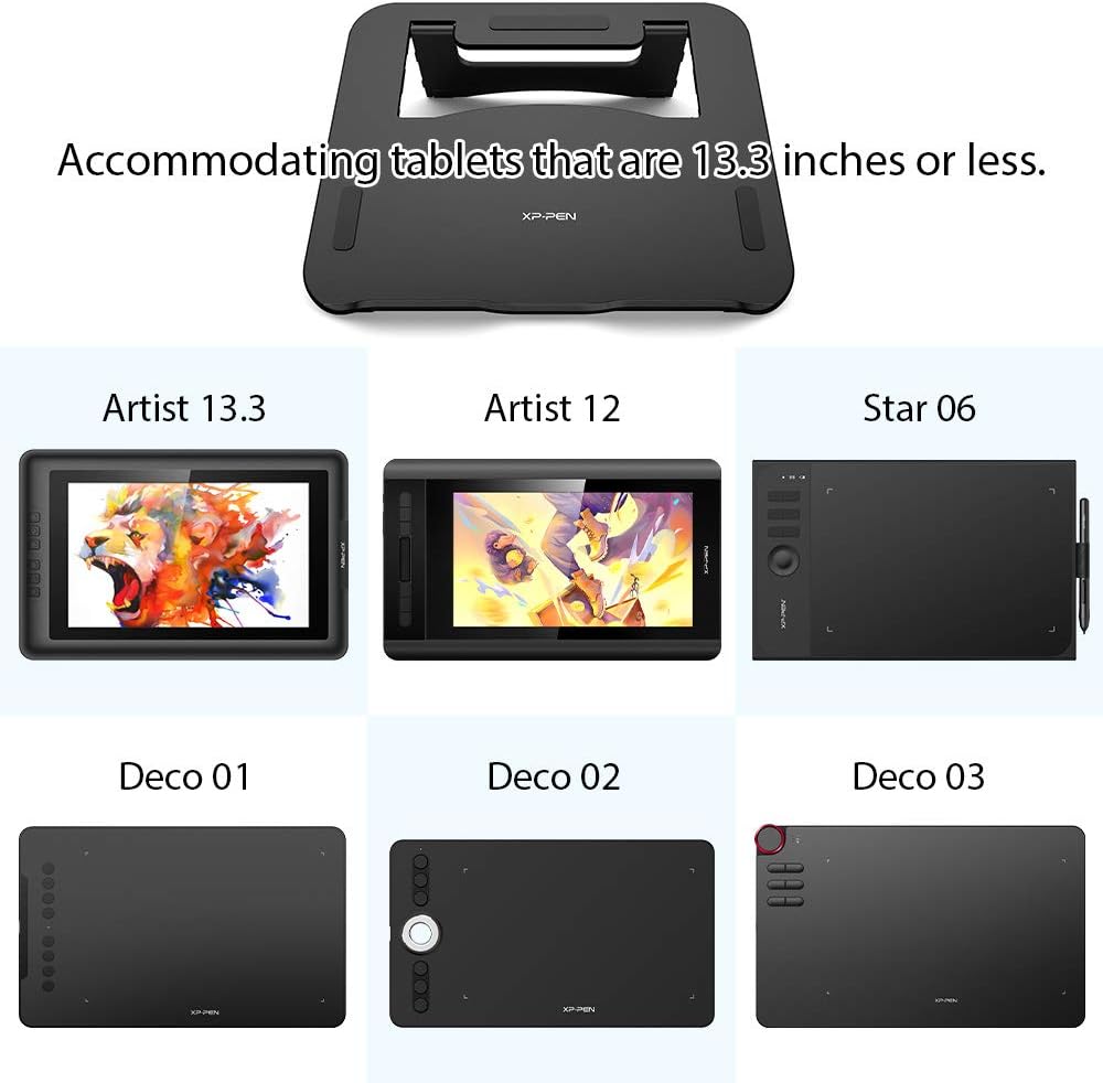 XP-PEN AC42 Graphics Tablet Stand Drawing Tablet Stand Laptop Stand Mobile Device Stand Holder for XP-PEN Artist10S, Artist12, Artist13.3, Suitable for 10-13.3 Device