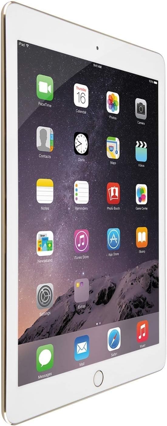 Apple iPad Air 2 9.7-Inch, 32GB Tablet (Gold) (Renewed)