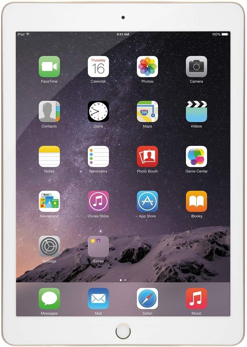 Apple iPad Air 2 9.7-Inch, 32GB Tablet (Gold) (Renewed)