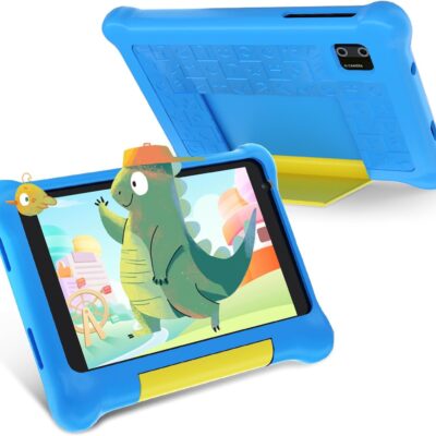 Kids Tablet 7 Inch Android Kinder Tablets WiFi Bluetooth Parental Control Kid’s Study Computer with Proof Case (Blue) Review
