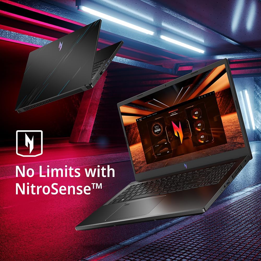Acer Nitro V Gaming Laptop | Intel Core i7-13620H Processor | NVIDIA GeForce RTX 4050 Laptop GPU | 15.6 FHD IPS 144Hz Display | 16GB DDR5 | 512GB Gen 4 SSD | WiFi 6 | Backlit KB | ANV15-51-73B9
