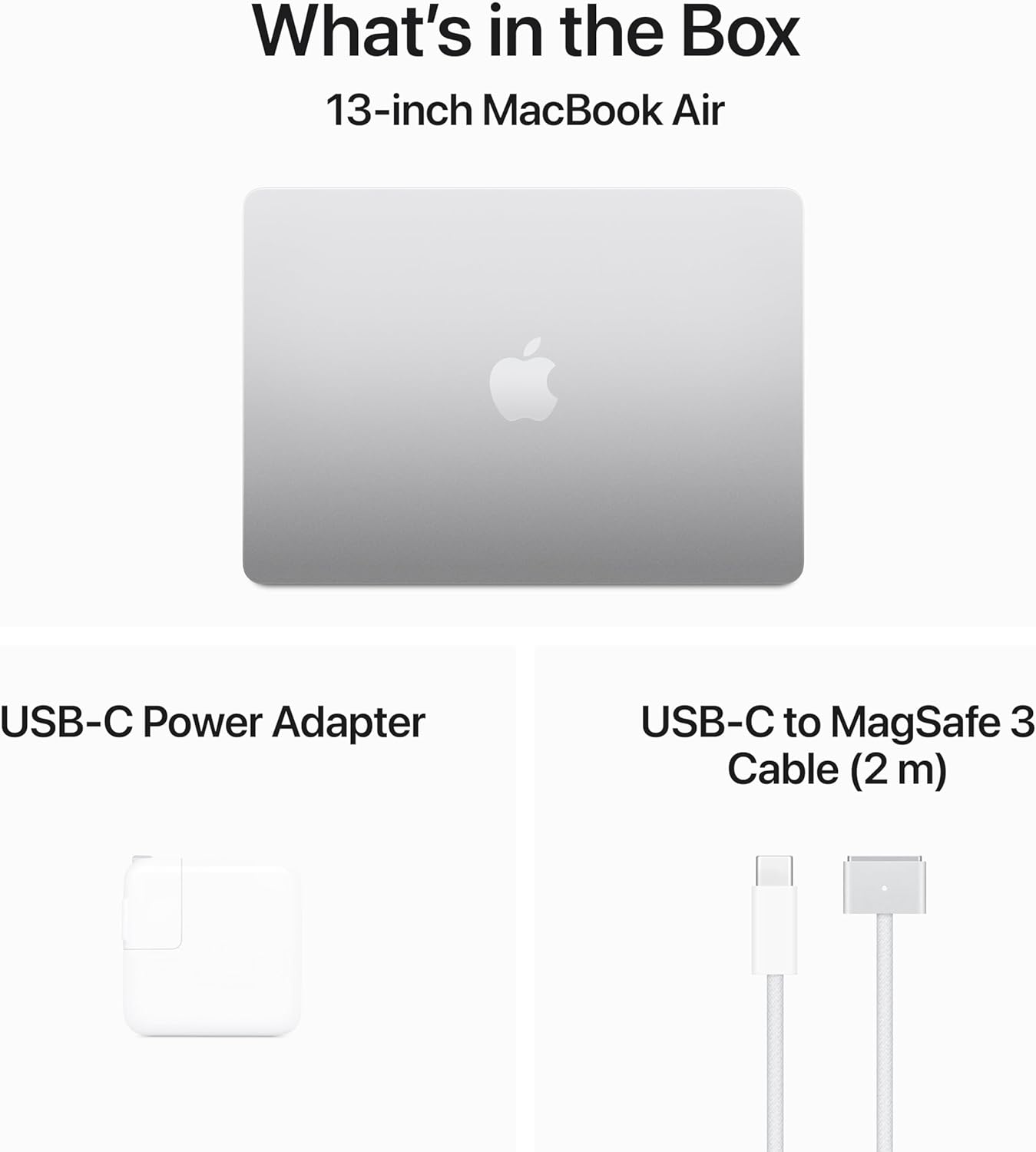 Apple 2024 MacBook Air 13-inch Laptop with M3 chip: 13.6-inch Liquid Retina Display, 8GB Unified Memory, 512GB SSD Storage, Backlit Keyboard, 1080p FaceTime HD Camera, Touch ID; Silver