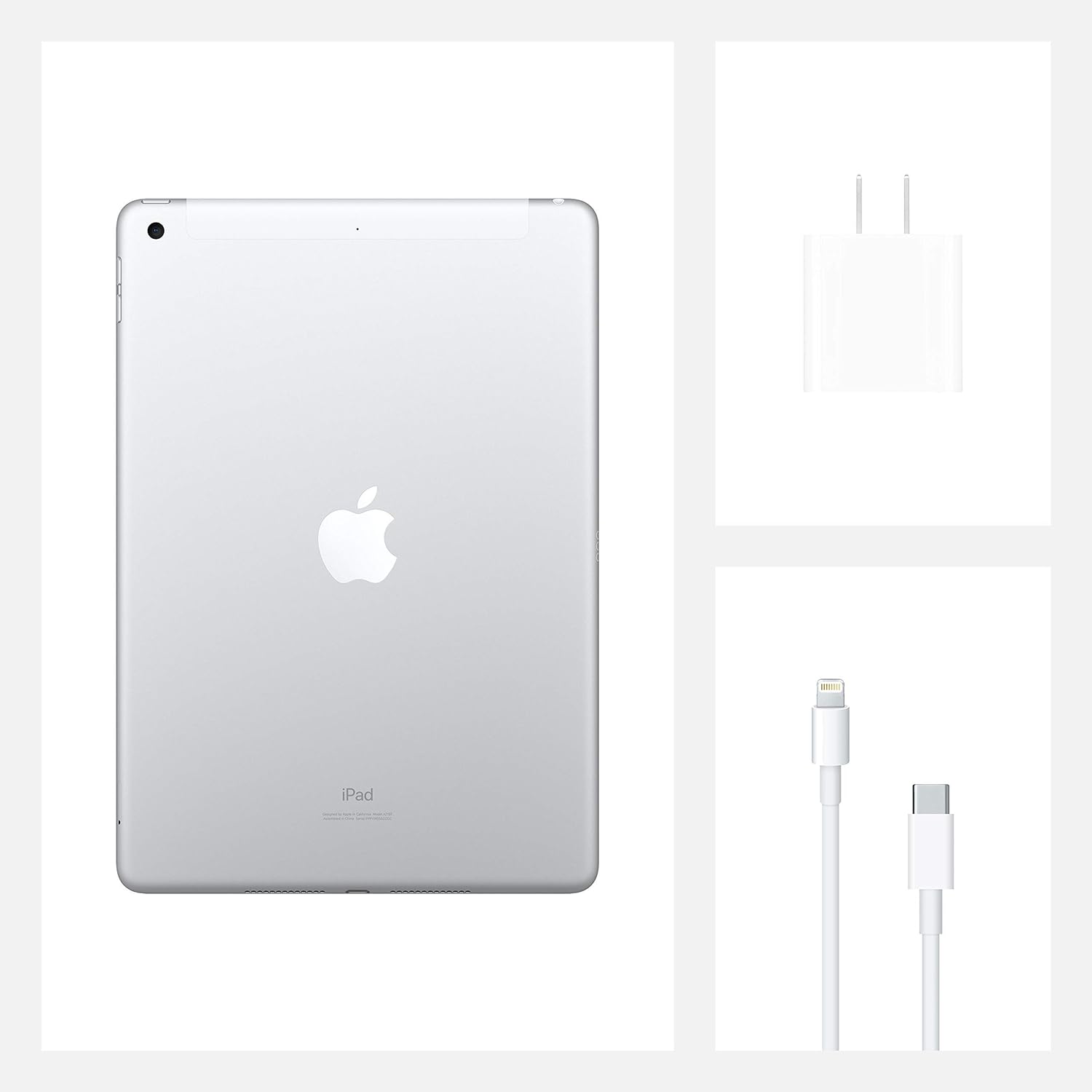 2020 Apple iPad (10.2-inch, WiFi, 32GB) - Silver (Renewed Premium)