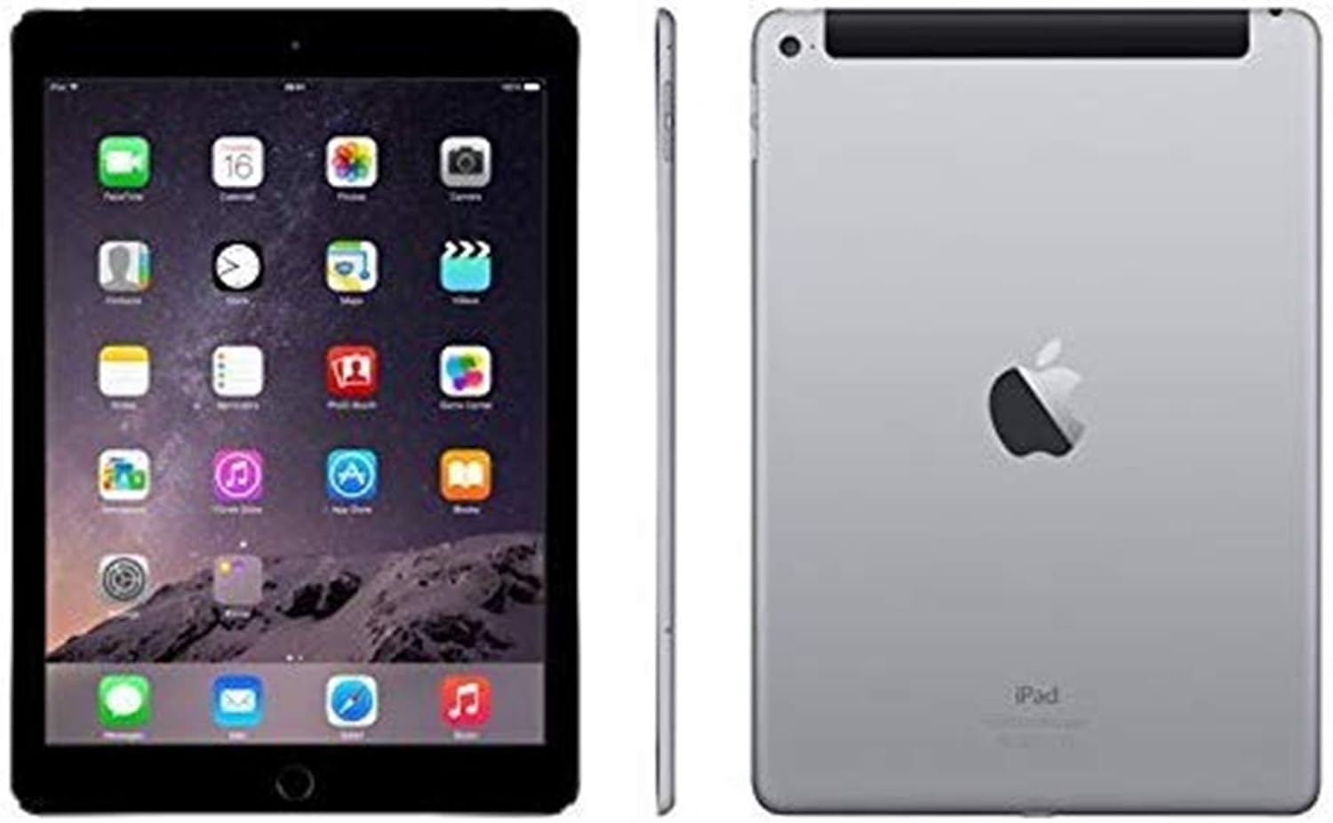 Apple Ipad Air 2 64GB Factory Unlocked (Space Gray, Wi-Fi + Cellular 4G) Newest Version (Renewed)