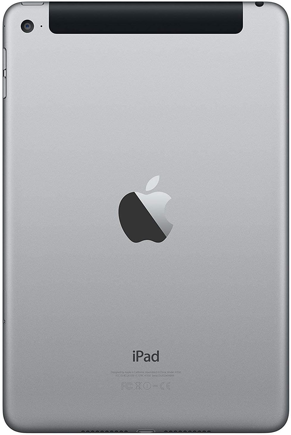 Apple iPad Mini 4, 128GB, Space Gray - WiFi + Cellular (Renewed)
