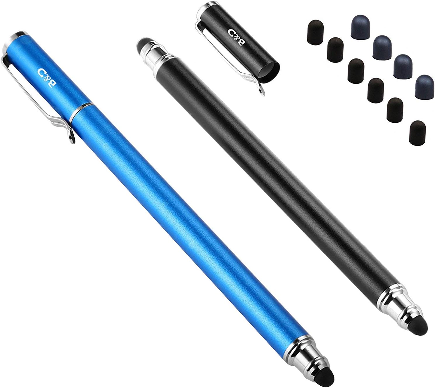 Bargains Depot (2 Pcs)[0.18-inch Fine Tip ] Stylus Touch Screen Pens 5.5 L Perfect for Drawing Writing Gaming Compatiable with Apple iPad iPhone Samsung Tablets and All Other Touch Screens