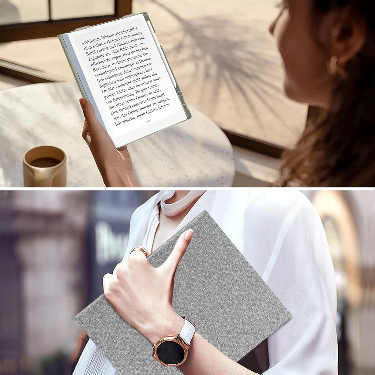 E NET-CASE Case for Remarkable 2 Tablet 10.3 inch, Slim Lightweight Folio Design, Cover for Remarkable 2 Digital Paper with Pencil Holder