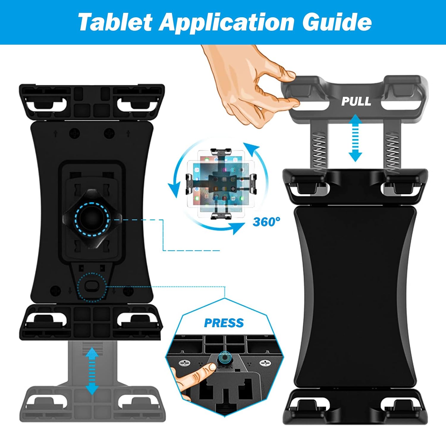 JISHAHS Phone  Tablet Holder for Concept 2 Rowing Machine PM5 Monitor, All-in-One Tablet Mount for C2 Rower Suitable for Tablets  Phones  iPad for Any Screen Size, Compatible with PM5 ONLY