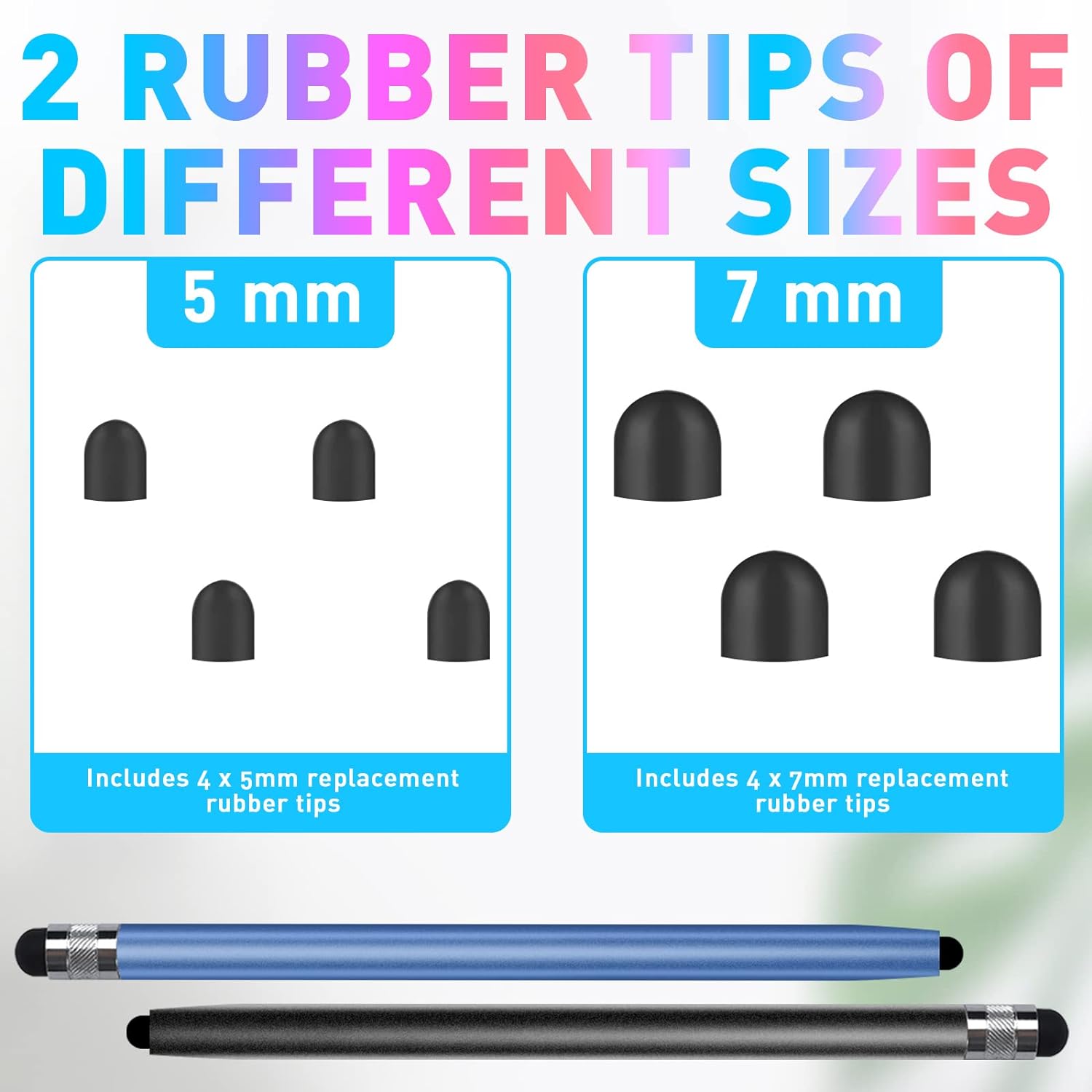 Stylus Pens for Touch Screens,4-Pack 2in1High Sensitivity and Capacitive Touch Screen Pens for iPad/iPad Mini/iPad Pro/iPad Air/Smartphones/Samsung Galaxy/All Universal Touch Screen Devices