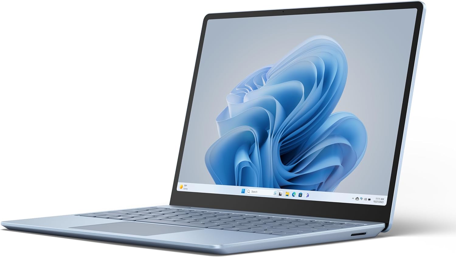Microsoft Surface Laptop Go 3 (2023) - 12.4 Touchscreen, Thin  Lightweight, Intel Core i5, 8GB RAM, 256GB SSD SSD, with Windows 11, Ice Blue Color Copilot