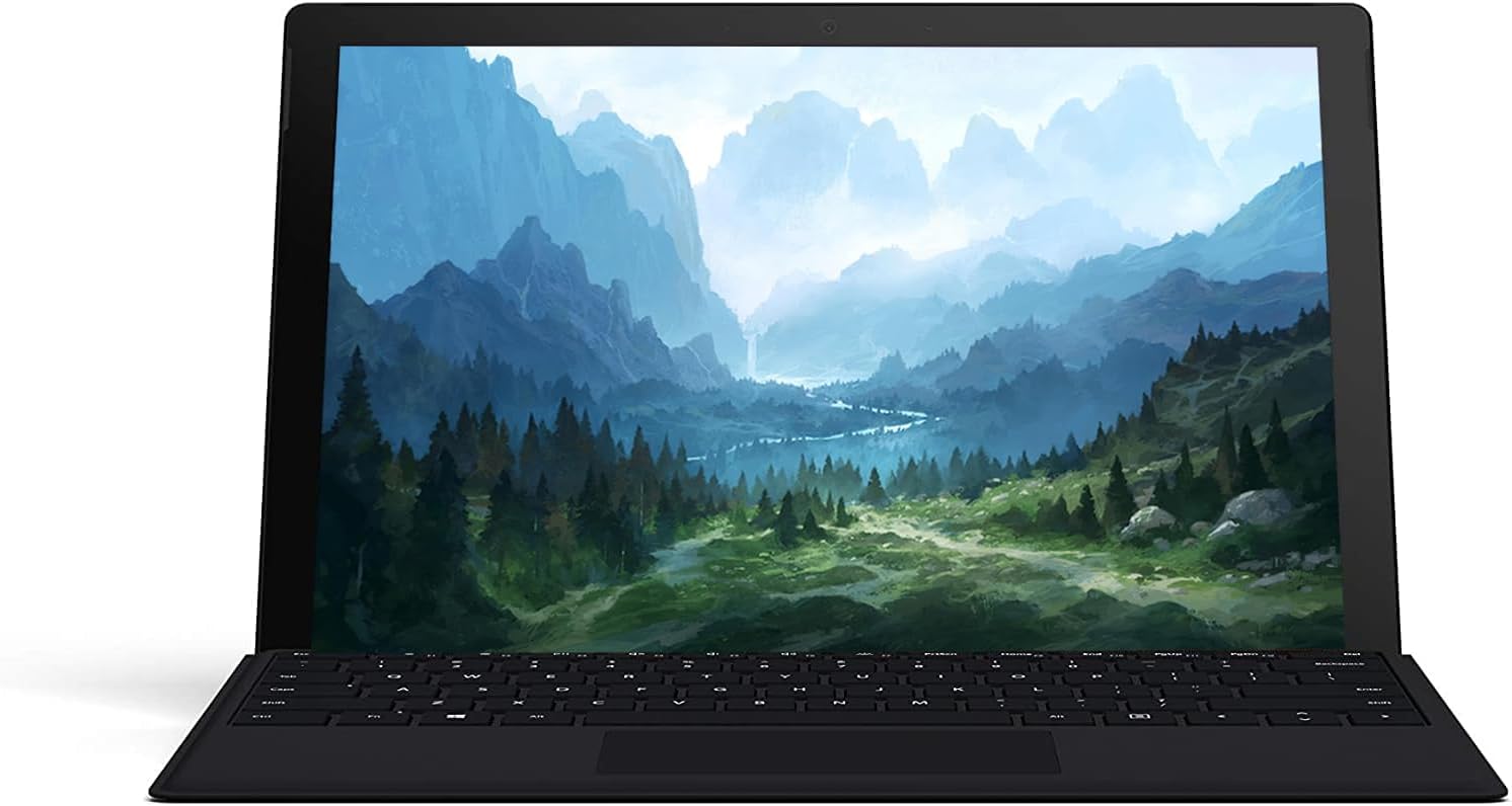 Microsoft Surface Pro 5 Tablet PC, 12.3 Touchscreen (2736 X 1824), Intel Core i5-7300U, 8GB DDR4 RAM, 256GB SSD, Backlit Keyboard, Camera, Windows 10 Pro (Renewed)