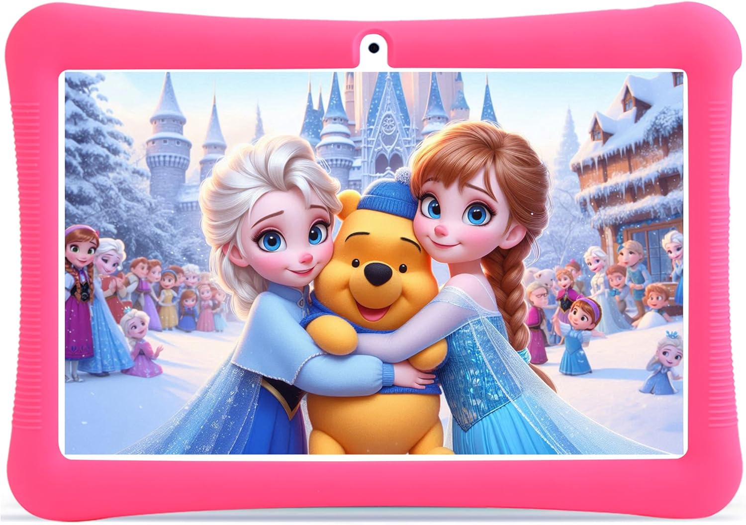 Kids Tablet, 10 inch Android 13 Tablet for Kids with Educational Games, (6+10) GB RAM 128GB ROM, Parental Control, HD IPS, GMS Certified, WiFi, EVA Shockproof Case(Blue)