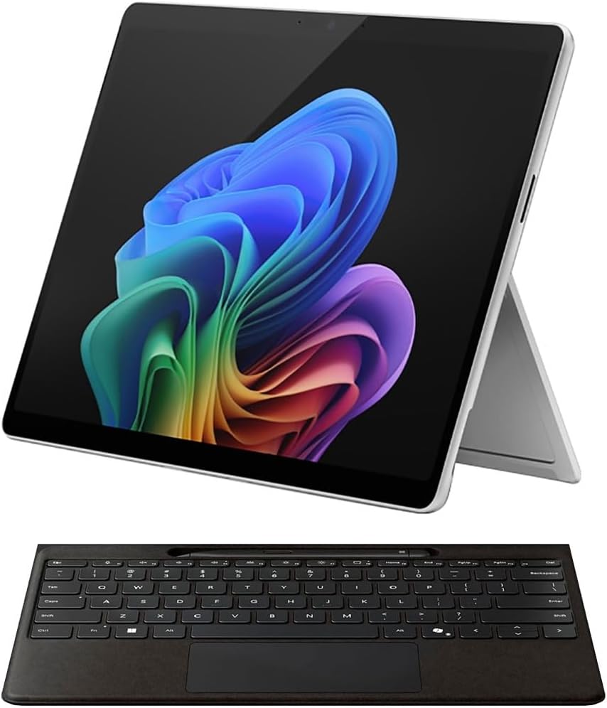 Microsoft Surface Pro 11 Snapdragon X Elite Laptop/Tablet (2024), 13 OLED Touchscreen Display, 16GB/1TB, Windows 11 Copilot + PC Bundle with Surface Pro Keyboard, Sapphire