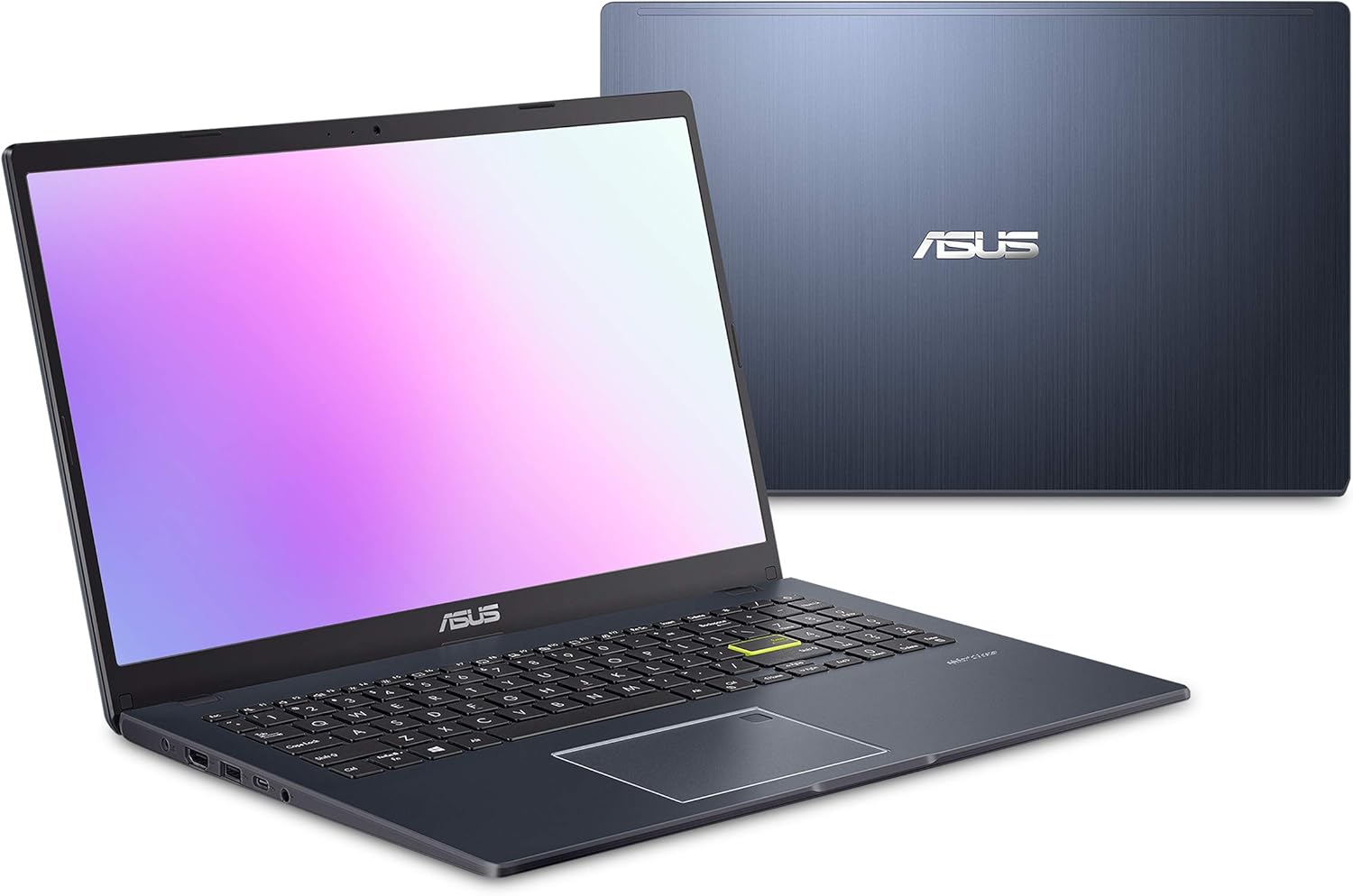 ASUS 15.6” Vivobook Go Slim Laptop, Intel Dual Core N4500, 4GB RAM, 128GB SSD, Windows 11, Star Black, L510KA-ES04