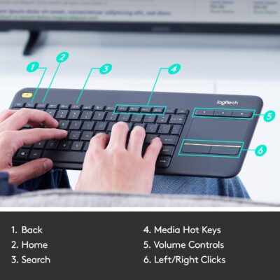 Logitech K400 Plus Wireless Touch Keyboard Review
