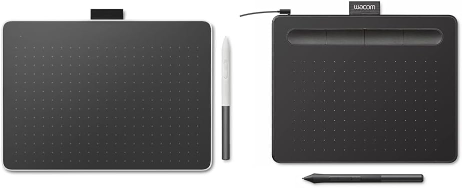 Wacom One Bluetooth Drawing Tablet, Medium 9.9 x 7.1 Compact Graphics Tablet, Entry-Level Creative Design Pad with Creative Software for Chromebook, Mac, Windows PC, Android